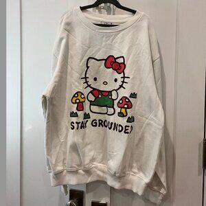 Hello Kitty Sanrio Stay Grounded Sweatshirt Size L
